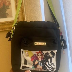 Medium size bucket purse, crossbody